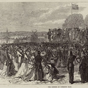 The Opening of Finsbury Park (engraving)