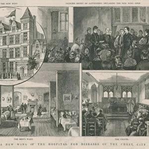 Opening a new wing of the Hospital for Diseases of the Chest, City Road, London (engraving)