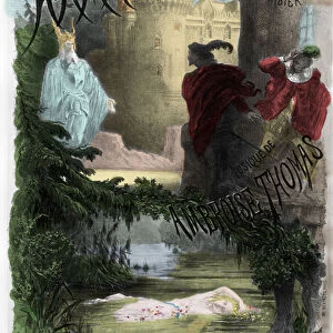 Opera: Poster of Hamlet (on a music by Ambroise Thomas, lyrics by Michel Carre