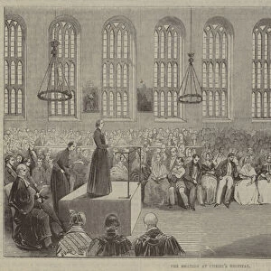 The Oration at Christs Hospital (engraving)
