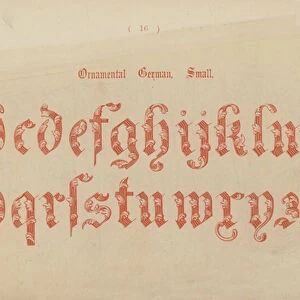 Ornamental German, Small (engraving)
