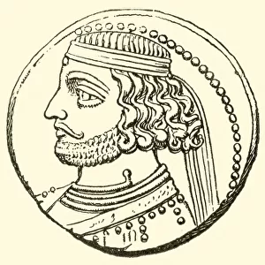 Orodes I, king of Parthia, about BC 55-37 (engraving)