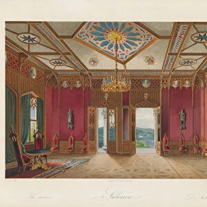 Oscarshal Saloon, 1852 (colour litho)