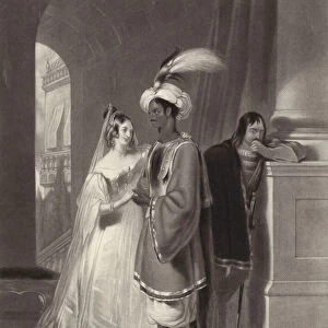 Othello and Desdemona (litho)