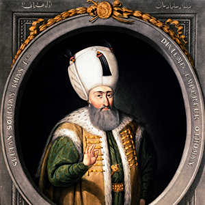 Ottoman Empire: "Portrait of Soliman (Suleyman) I the Magnificent (1494-1566)