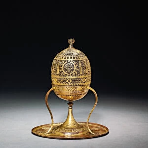Ottoman incense burner, second half of the 17th century (gilt copper)
