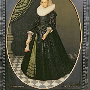 Oval Portrait of a Lady (oil on canvas)