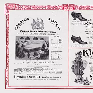 Page of advertisements for The Gentlewoman (litho)