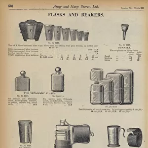 Page from Army and Navy Stores Catalogue, 1939-40 (litho)