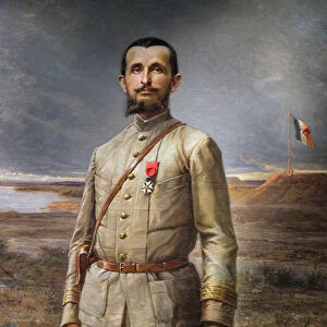 detail of painting "Le commandant Marchand"