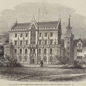 The Palace of the Late Duke of Saxe-Coburg-Gotha (engraving)