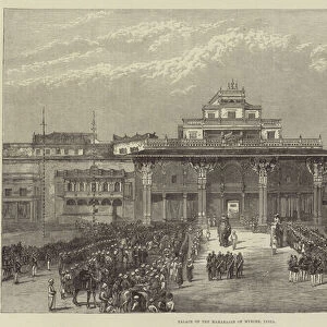 Palace of the Maharajah of Mysore, India (engraving)