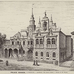 Palais Schack, a Munich (engraving)