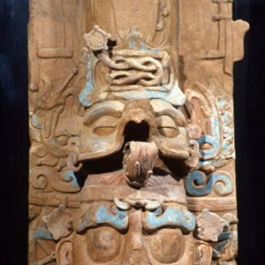 Palenque, Incense Burner, Late Classic Period, 600-900 AD (terracotta) (back of 310199)