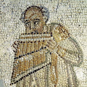 A pan flute player (Mosaic, 1st century)