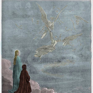 Paradiso, Canto 18 : Dante and Beatrice translated to the sphere of Jupiter