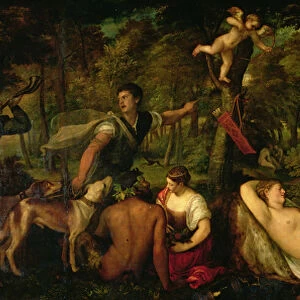 Pardo Venus or Jupiter and Antiope (oil on canvas)