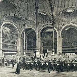 Paris. National Library of France (Bibliotheque nationale de France), 1880 (Engraving)
