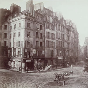 Paris, rue Galande, 1888 (sepia photo)