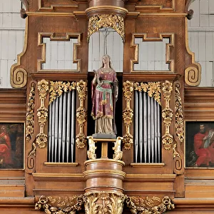 Parish church (Eglise Saint-Hilaire). The organ. Schyven Pierre. 1885 (photo)