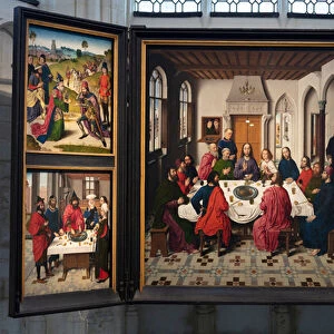 Parish church (Parochiekerk Sint-Pieter). Painting. Last Supper. Dirk Bouts. 1464-1468