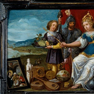 Four parts of the world: Europe. Painting by Cornelis De Baellieur (1607-1671)