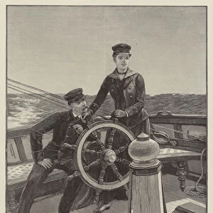 Passengers are requested not to speak to the Man at the Wheel (engraving)