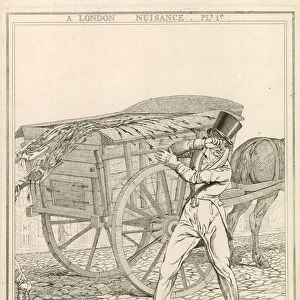 Passing a mudcart (engraving)