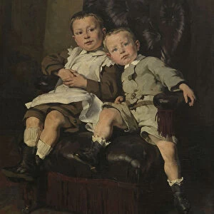 Paul and Edmond Roger, Stepchildren of the Painter, 1872 (oil on canvas)