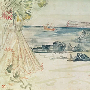 Paul and Virginie, 1896 (watercolour and pencil on paper)