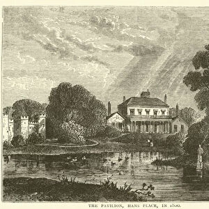 The Pavilion, Hans Place, in 1800 (engraving)
