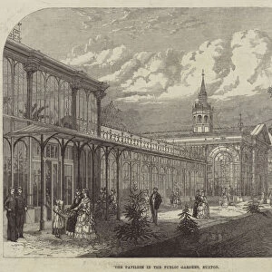 The Pavilion in the Public Gardens, Buxton (engraving)