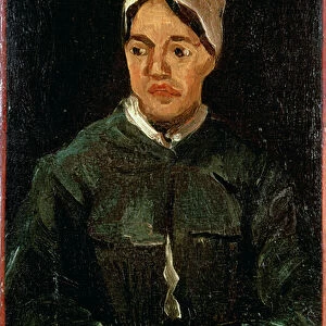 Peasant woman from Nuenen, 1885 (oil on canvas laid down on panel)
