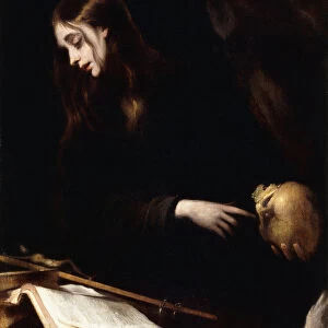 The Penitent Magdalen, (oil on canvas)