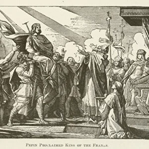 Pepin Proclaimed King of the Franks (engraving)