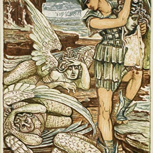 Perseus and the Gorgons, illustration from A Wonder-Book for Girls and Boys