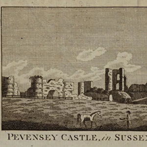 Pevensey Castle, in Sussex (engraving)