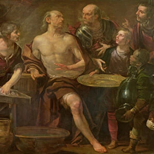 Phocion refusing the gifts of Alexander (oil on canvas)