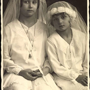 Photo Ak Klothilde and Dafalda of Thurn and Taxis (b / w photo)