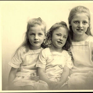Photo Ak Maria, Adelgunde, Eleonora, Dorothea of Bavaria (b / w photo)