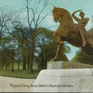 Physical Energy, statue by George Frederic Watts in Kensington Gardens, London (photo)