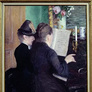 The piano lesson, 1881 (oil on canvas)
