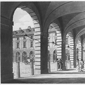 Piazza, Covent Garden, 1796 (etching)