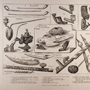 Pipes of all Peoples, from The Illustrated London News, 25th February 1882