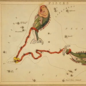 Pisces, Illustration from Uranias Mirror, 1825 (etching)