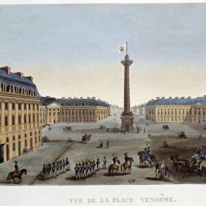 Place Vendome - Paris by Courvoisier, 1827