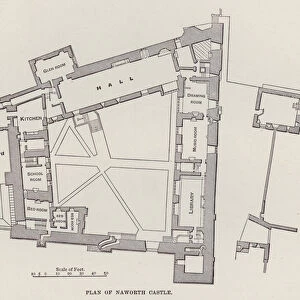Plan of Naworth Castle (litho)