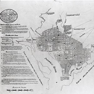 Plan of Washington D. C. pub. in Gazette of the United States, Philadelphia
