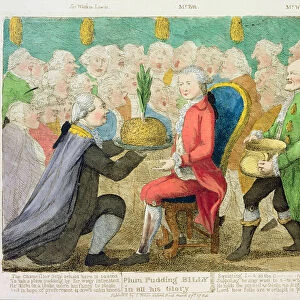 Plum Pudding Billy in all his Glory, 1784 (colour engraving)