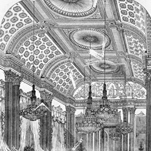 Polka Dance at a state ball at Buckingham Palace, 1848 (engraving)